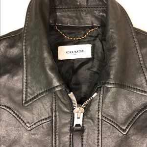 Gorgeous Calf Skin Leather COACH Jacket
